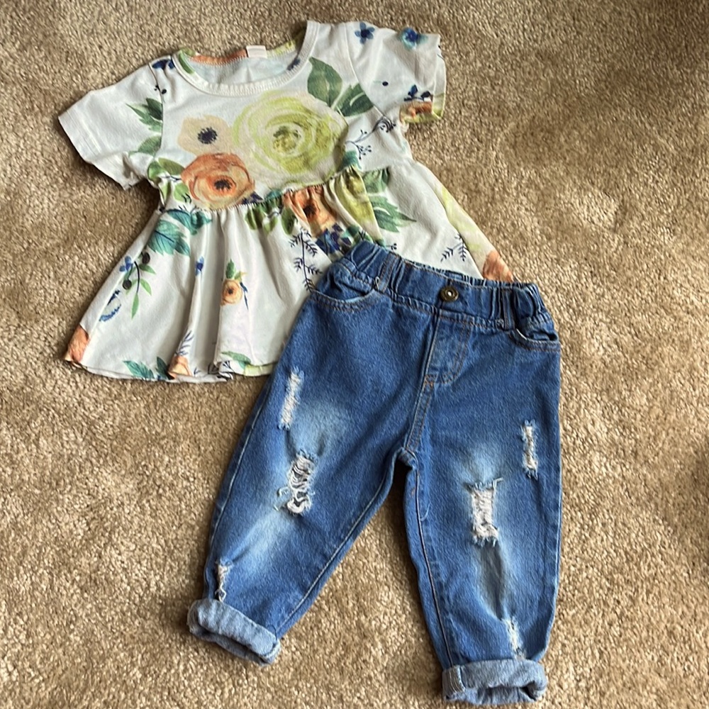 24M floral outfit